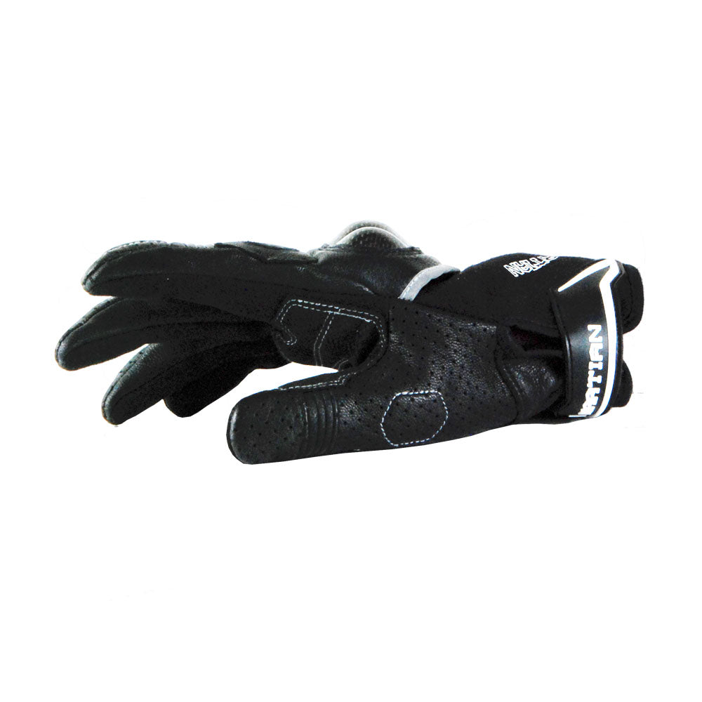 Martian Motocross Motorcycle Goat Leather Gloves BMX MX Bike Bicycle Cycling Hard Reinforced Knuckle Touch Screen Black: GLV_Martian