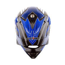 1Storm Adult Motocross Helmet BMX MX ATV Dirt Bike Downhill Mountain Bike Helmet Flying Style H819-5 + Motorcycle Bluetooth Headset: Flying Blue