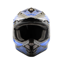 1Storm Adult Motocross Helmet BMX MX ATV Dirt Bike Downhill Mountain Bike Helmet Flying Style H819-5 + Motorcycle Bluetooth Headset: Flying Blue