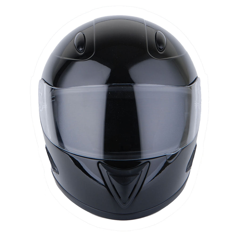 1Storm Motorcycle Bike Full Face Helmet Horn Wing as Bonus: HB75