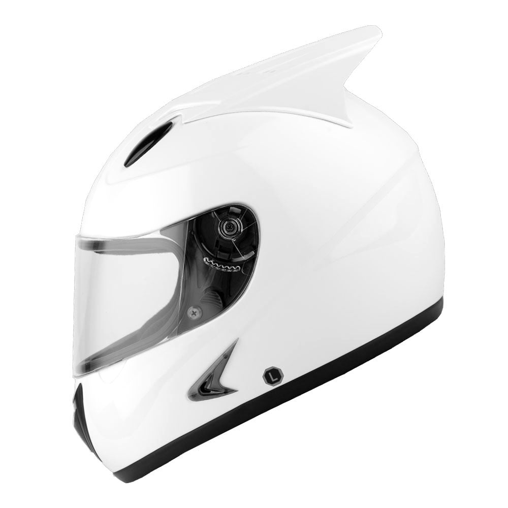 1Storm Motorcycle Bike Full Face Helmet Horn Wing as Bonus: HB75