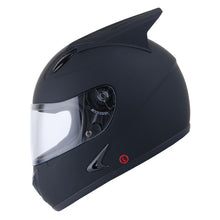 1Storm Motorcycle Bike Full Face Helmet Horn Wing as Bonus: HB75
