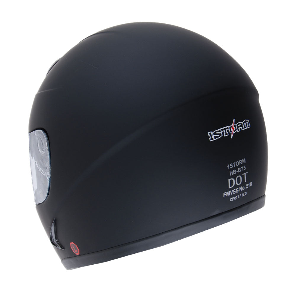 1Storm Motorcycle Bike Full Face Helmet Horn Wing as Bonus: HB75