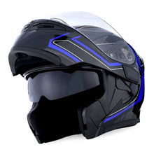 1Storm Motorcycle Modular Full Face Helmet Flip up Dual Visor Helmet: HB89