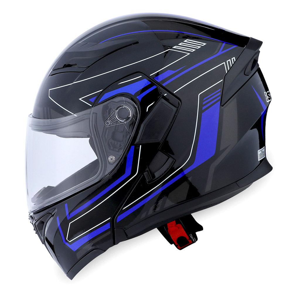1Storm Motorcycle Modular Full Face Helmet Flip up Dual Visor Helmet: HB89