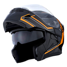 1Storm Motorcycle Modular Full Face Helmet Flip up Dual Visor Helmet: HB89