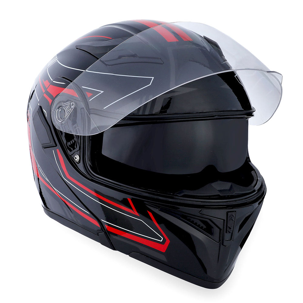 1Storm Motorcycle Modular Full Face Helmet Flip up Dual Visor Sun Shield Close Out Helmet: HB89CLS