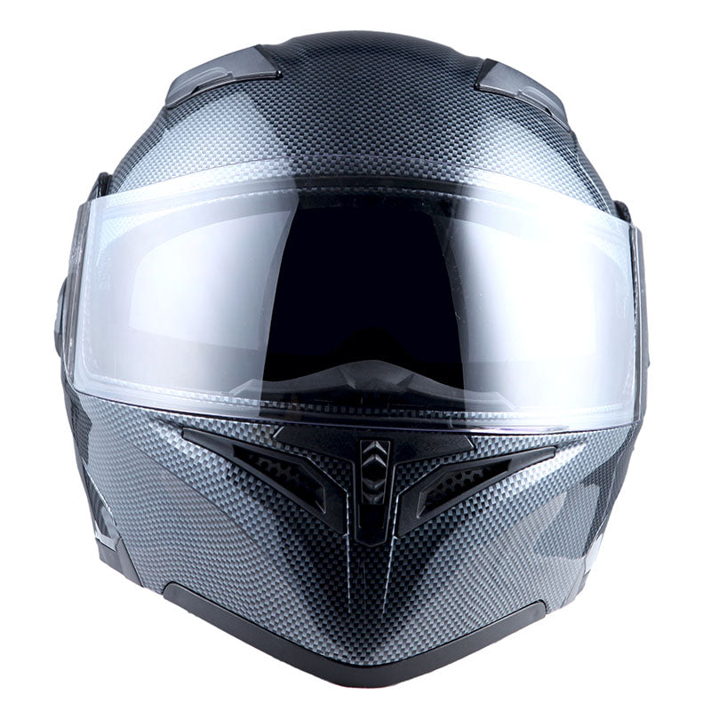 1Storm Motorcycle Modular Full Face Helmet Flip up Dual Visor Helmet: HB89