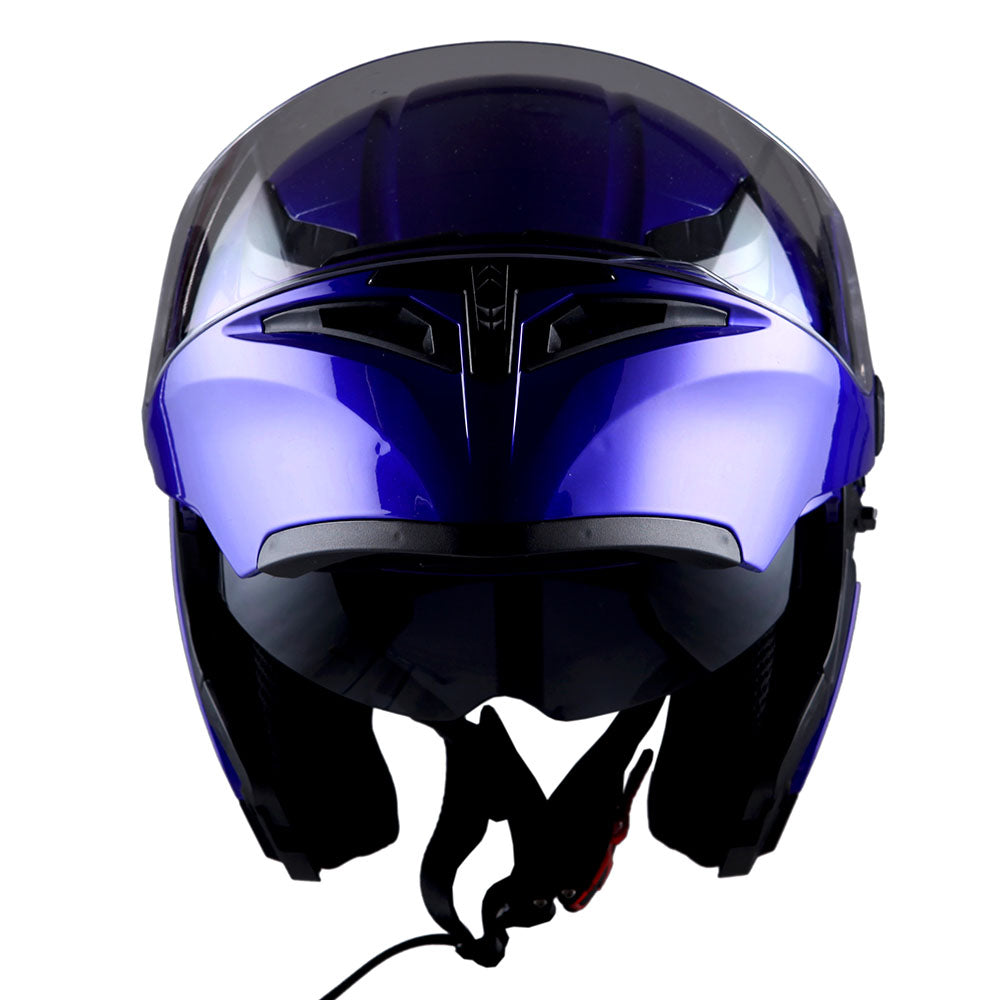 1Storm Motorcycle Modular Full Face Helmet Flip up Dual Visor Helmet: HB89
