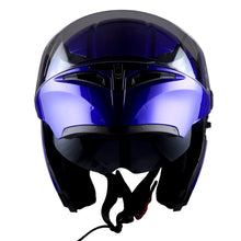 1Storm Motorcycle Modular Full Face Flip up Dual Visor Helmet + Spoiler + Motorcycle Bluetooth Headset: HB89
