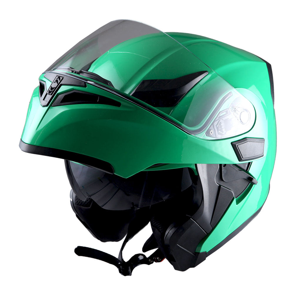 1Storm Motorcycle Modular Full Face Helmet Flip up Dual Visor Sun Shield Close Out Helmet: HB89CLS