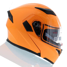 1Storm Motorcycle Modular Full Face Flip up Dual Visor Helmet + Spoiler + Motorcycle Bluetooth Headset: HB89