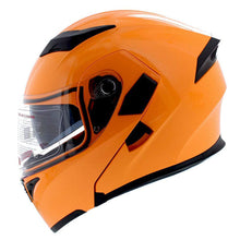 1Storm Motorcycle Modular Full Face Flip up Dual Visor Helmet + Spoiler + Motorcycle Bluetooth Headset: HB89