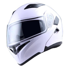1Storm Motorcycle Modular Full Face Flip up Dual Visor Helmet + Spoiler + Motorcycle Bluetooth Headset: HB89