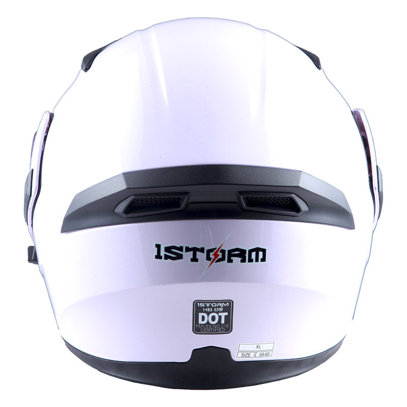 1Storm Motorcycle Modular Full Face Helmet Flip up Dual Visor Helmet: HB89