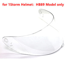 1Storm Motorcycle Modular Flip up Dual Visor Full Face Helmet Shield: HB89 only