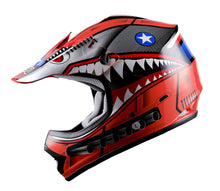 WOW Youth Kids Motocross BMX MX ATV Dirt Bike Helmet Shark: HBOY-K-Shark