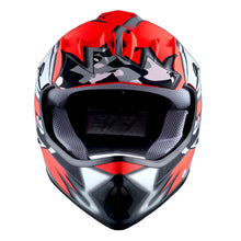 WOW Youth Motocross Helmet BMX MX ATV Dirt Bike Helmet Matt Star + Goggles + Skeleton Glove Bundle: HBOY-K_Star