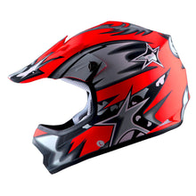 WOW Youth Motocross Helmet BMX MX ATV Dirt Bike Helmet Matt Star + Goggles + Skeleton Glove Bundle: HBOY-K_Star
