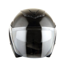 1Storm Motorcycle Open Face Fiber Glass Dual Visor Helmet HB_609 Scooter Classical Knight Bike Samurai + One Extra Clear Shield