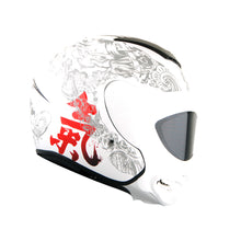 1Storm Motorcycle Open Face Fiber Glass Dual Visor Helmet HB_609 Scooter Classical Knight Bike Samurai + One Extra Clear Shield