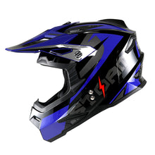1Storm Youth Motocross Helmet BMX MX Bike Helmet Teenager Racing Style + MX Goggles + MX Skeleton Gloves Bundle: HF801Youth