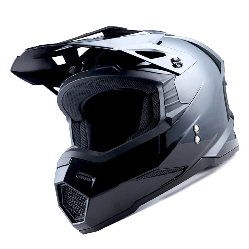 1Storm Youth Motocross Helmet BMX MX Bike Helmet Teenager Racing Style + MX Goggles + MX Skeleton Gloves Bundle: HF801Youth
