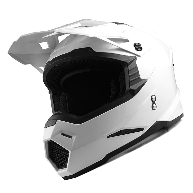 1Storm Youth Motocross Helmet BMX MX Bike Helmet Teenager Racing Style + MX Goggles + MX Skeleton Gloves Bundle: HF801Youth