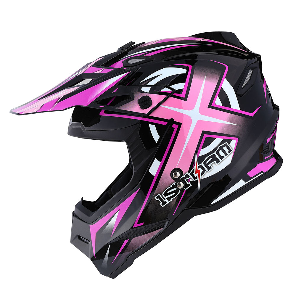 1Storm Adult Motocross Helmet BMX MX ATV Dirt Bike Helmet Racing Style: HF801