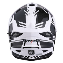 1Storm Dual Sport Motorcycle Motocross Off Road Full Face Helmet Dual Visor: HF802