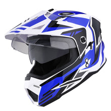 1Storm Dual Sport Motorcycle Motocross Off Road Full Face Helmet Dual Visor: HF802