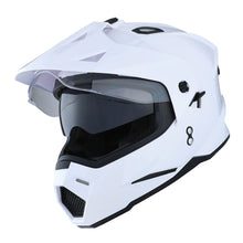 1Storm Dual Sport Motorcycle Motocross Off Road Full Face Helmet Dual Visor: HF802