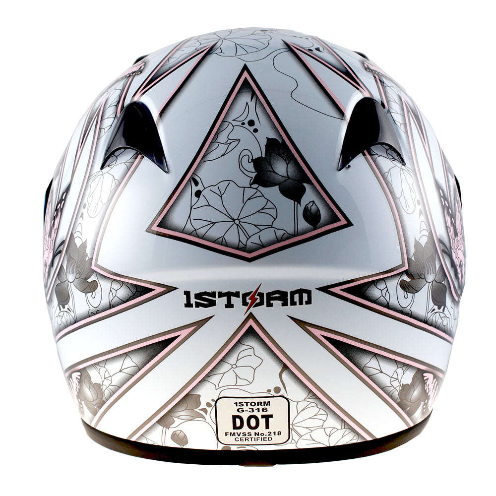 1Storm Motorcycle Motocross Street Bike BMX MX Youth Kids Full Face Helmet: HG316