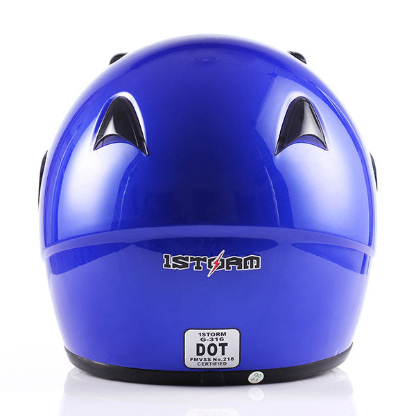 1Storm Motorcycle Motocross Street Bike BMX MX Youth Kids Full Face Helmet: HG316