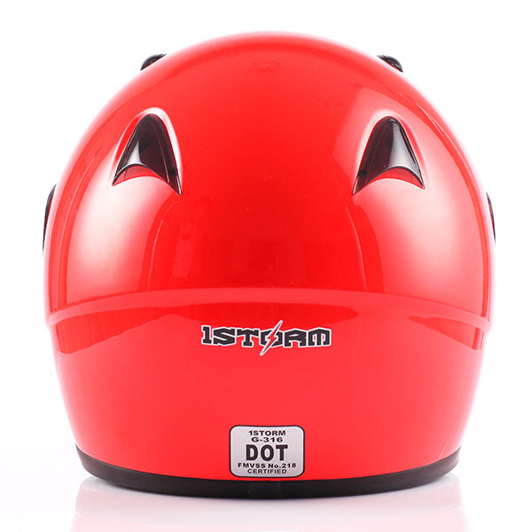 1Storm Motorcycle Motocross Street Bike BMX MX Youth Kids Full Face Helmet: HG316