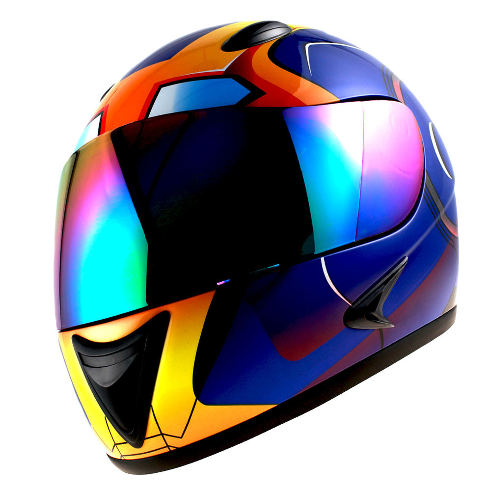 1Storm Motorcycle Motocross Street Bike BMX MX Youth Kids Full Face Helmet: HG316