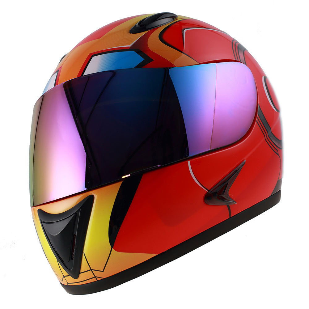 1Storm Motorcycle Motocross Street Bike BMX MX Youth Kids Full Face Helmet: HG316