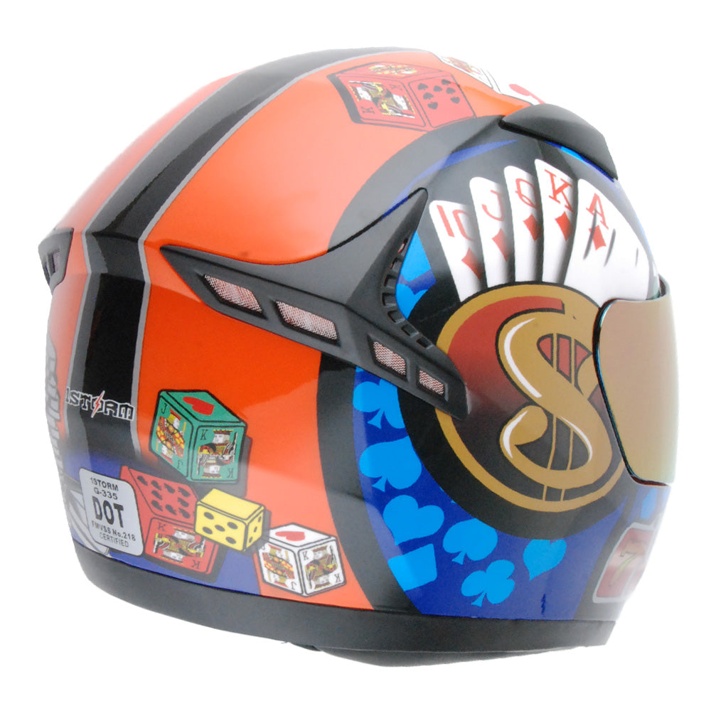 1STORM MOTORCYCLE FULL FACE HELMET BIKE BOOSTER HG335CLS