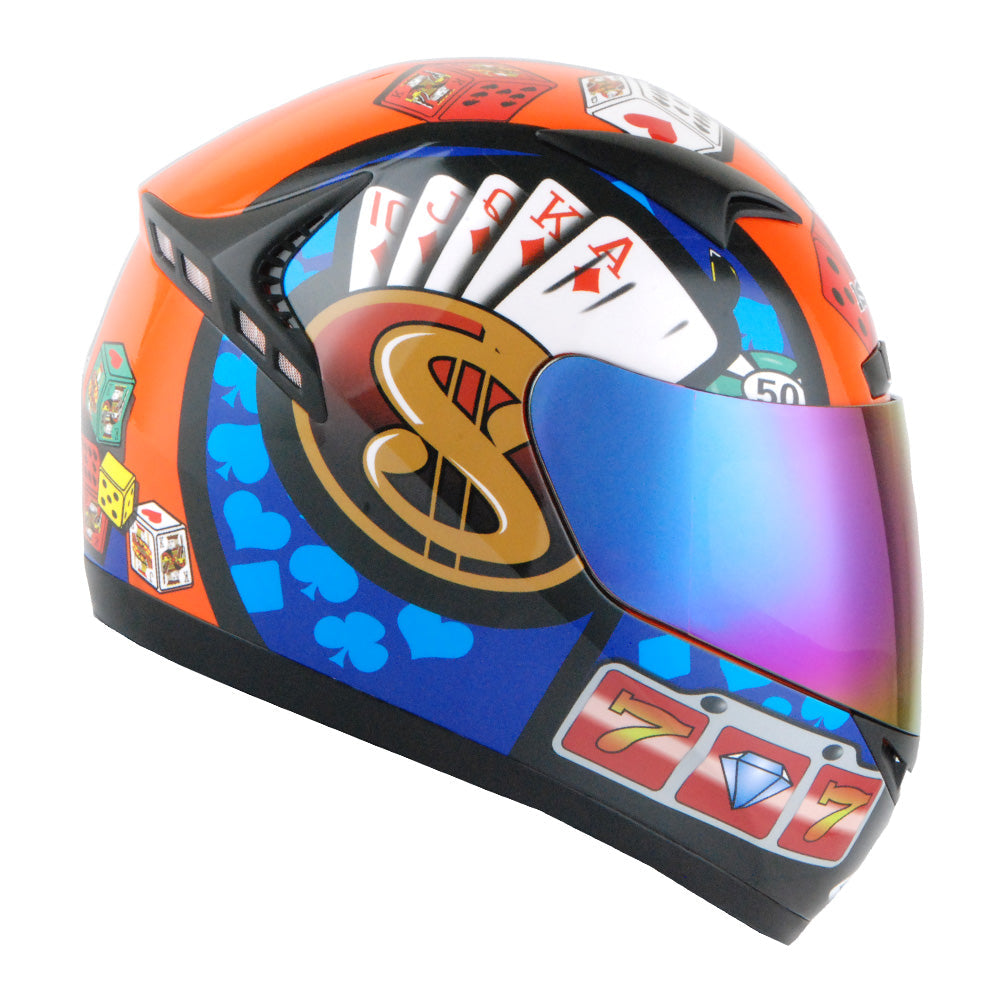 1STORM MOTORCYCLE FULL FACE HELMET BIKE BOOSTER HG335CLS