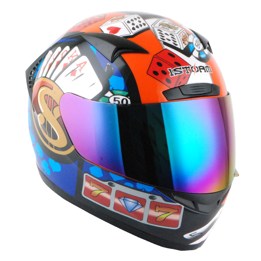 1STORM MOTORCYCLE FULL FACE HELMET BIKE BOOSTER HG335CLS