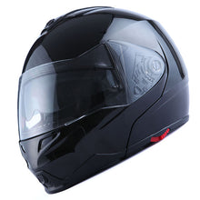 1Storm Motorcycle Street Bike Modular/Flip up Dual Visor/Sun Shield Full Face Helmet: HG339
