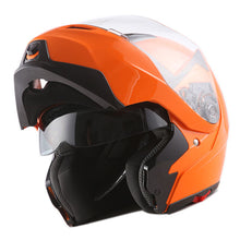 1Storm Motorcycle Street Bike Modular/Flip up Dual Visor/Sun Shield Full Face Helmet: HG339