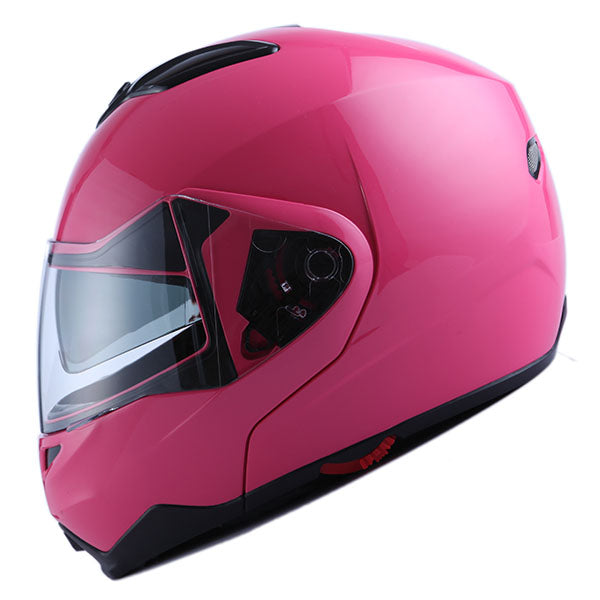 1Storm Motorcycle Street Bike Modular/Flip up Dual Visor/Sun Shield Full Face Helmet: HG339