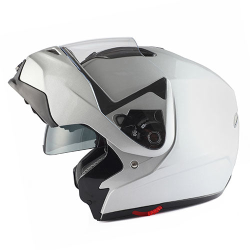 1Storm Motorcycle Street Bike Modular/Flip up Dual Visor/Sun Shield Full Face Helmet: HG339