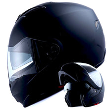 1Storm Motorcycle Street Bike Modular/Flip up Dual Visor/Sun Shield Full Face Helmet: HG339