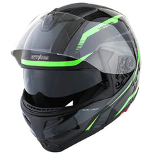 1Storm Motorcycle Street Bike Modular/Flip up Dual Visor/Sun Shield Full Face Helmet: HG339