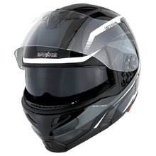 1Storm Motorcycle Street Bike Modular/Flip up Dual Visor/Sun Shield Full Face Helmet: HG339