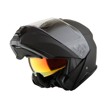 Martian Motorcycle Modular Full Face Helmet Flip up Dual Visor Golden Sun Shield: HG362