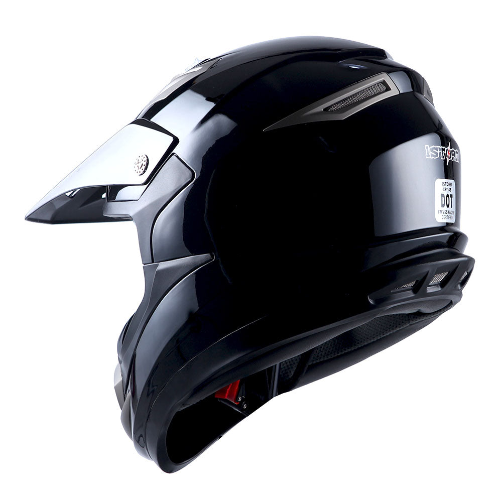 1Storm Adult Motocross Helmet Off Road MX BMX ATV Dirt Bike Mechanic: HGXP14B