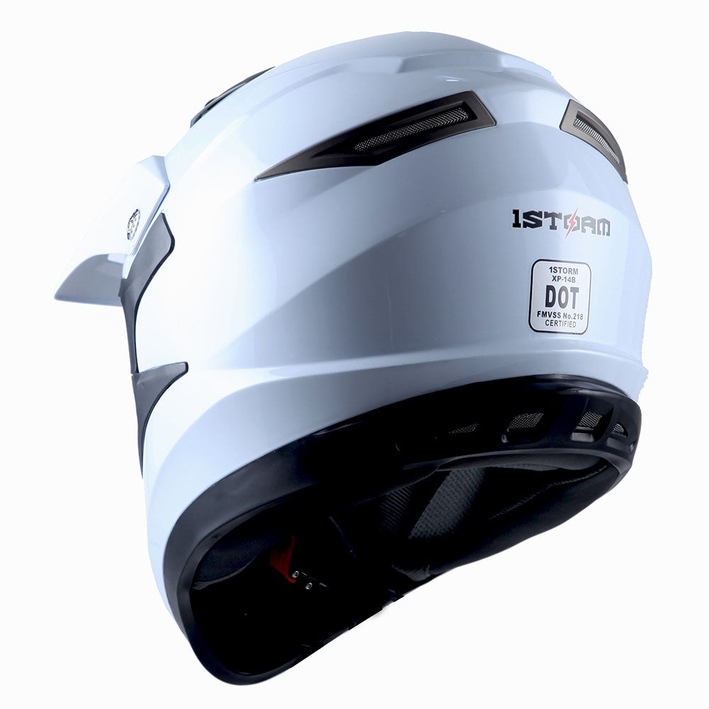 1Storm Adult Motocross Helmet Off Road MX BMX ATV Dirt Bike Mechanic: HGXP14B